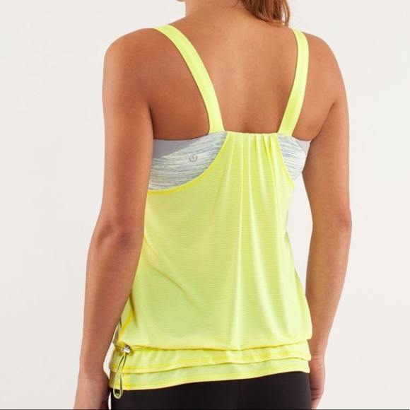 Lululemon Run Back on Track Tank Yellow - Picture 4 of 11